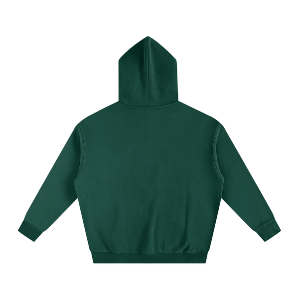 Green  and Gold  islamic oversized hoodie back